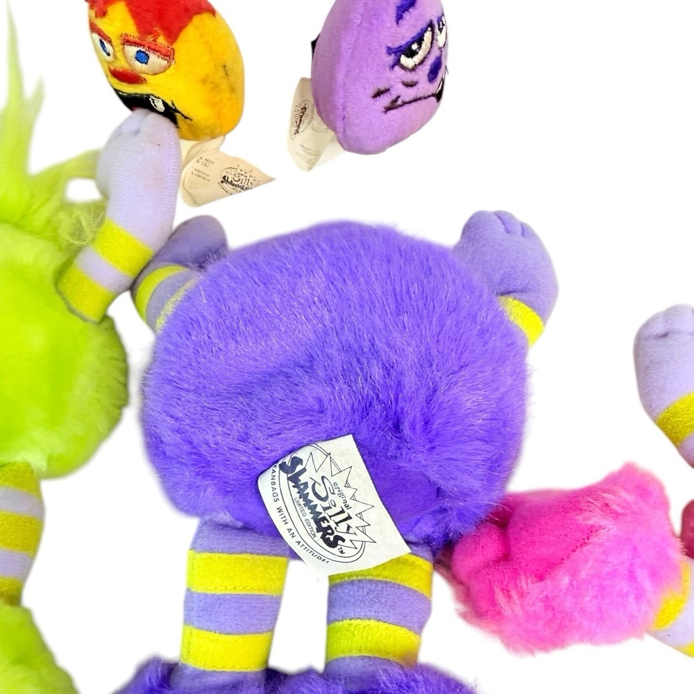 Vintage Silly Slammers Beanbag Plush Lot No Sound - Picture 14 of 16